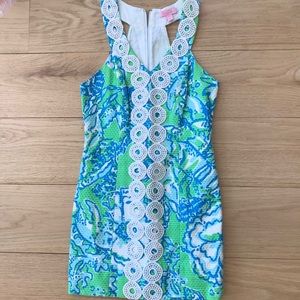 Blue, green, and white Lily Pulitzer dress